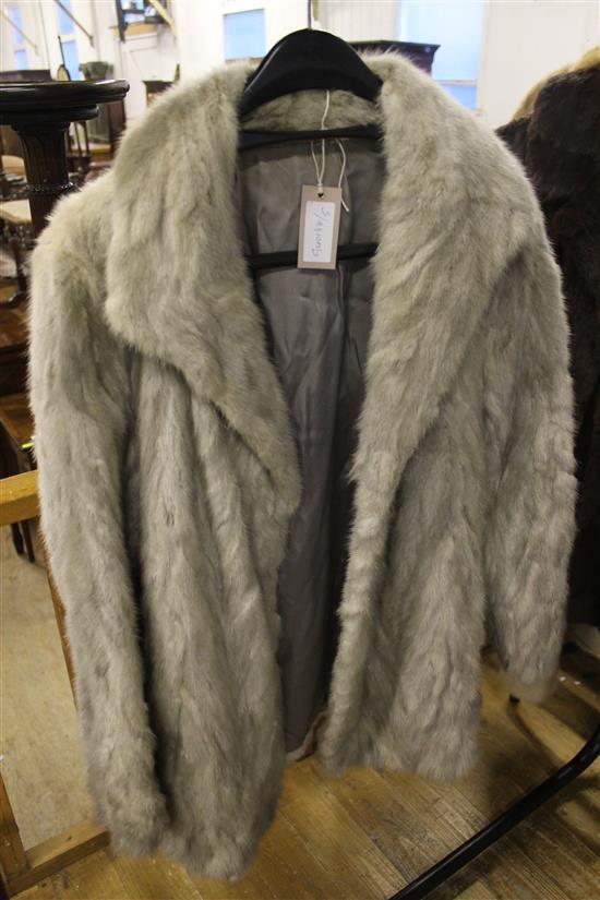 Silver mink jacket